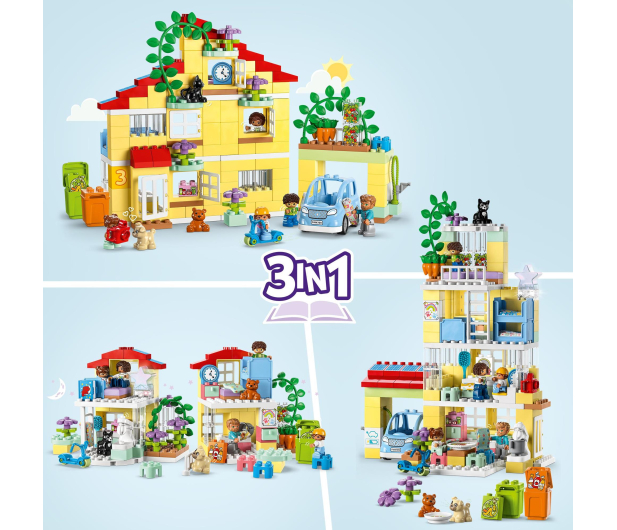 LEGO Outlet Duplo 10994 Dom rodzinny 3w1 - 1567013 - zdjęcie 3